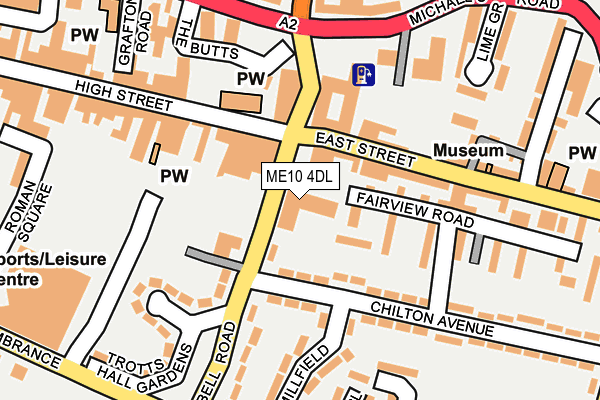 ME10 4DL map - OS OpenMap – Local (Ordnance Survey)
