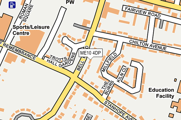 ME10 4DP map - OS OpenMap – Local (Ordnance Survey)