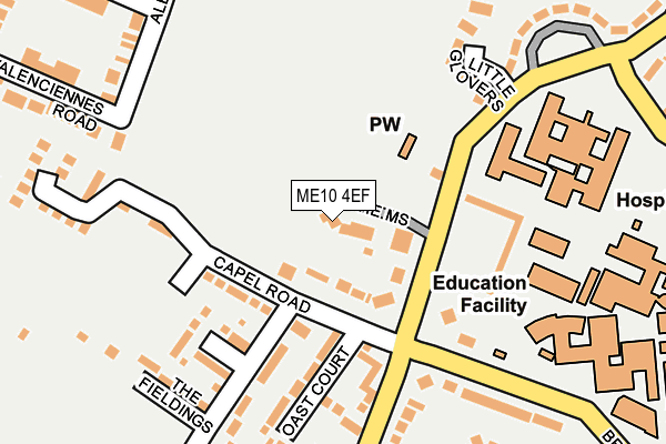 ME10 4EF map - OS OpenMap – Local (Ordnance Survey)