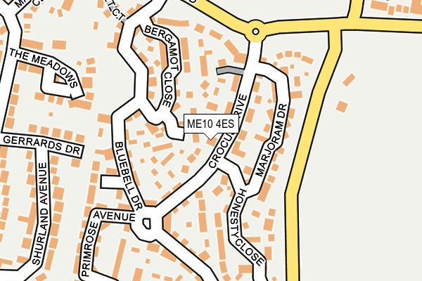 ME10 4ES map - OS OpenMap – Local (Ordnance Survey)