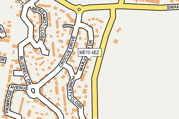 ME10 4EZ map - OS OpenMap – Local (Ordnance Survey)