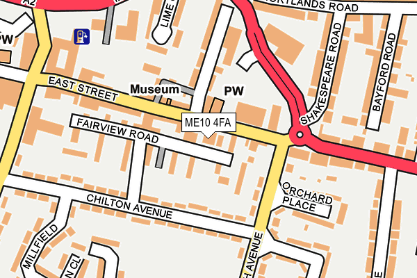 ME10 4FA map - OS OpenMap – Local (Ordnance Survey)