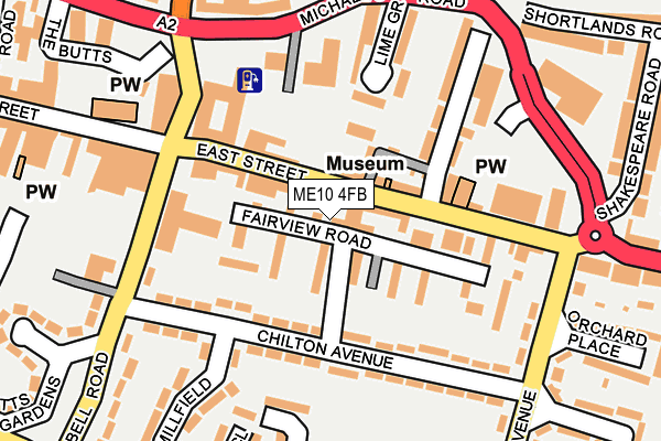 ME10 4FB map - OS OpenMap – Local (Ordnance Survey)
