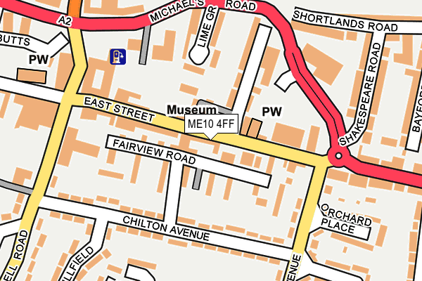 ME10 4FF map - OS OpenMap – Local (Ordnance Survey)