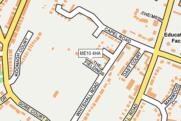 ME10 4HA map - OS OpenMap – Local (Ordnance Survey)