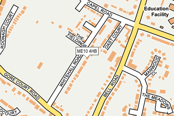 ME10 4HB map - OS OpenMap – Local (Ordnance Survey)