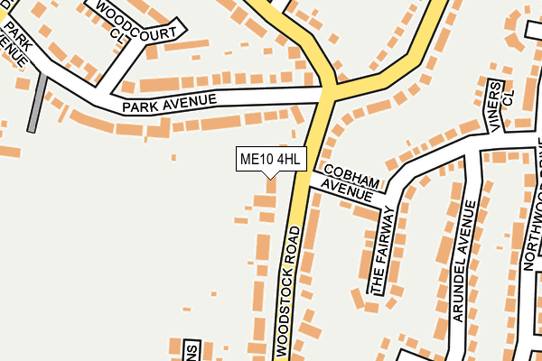 ME10 4HL map - OS OpenMap – Local (Ordnance Survey)