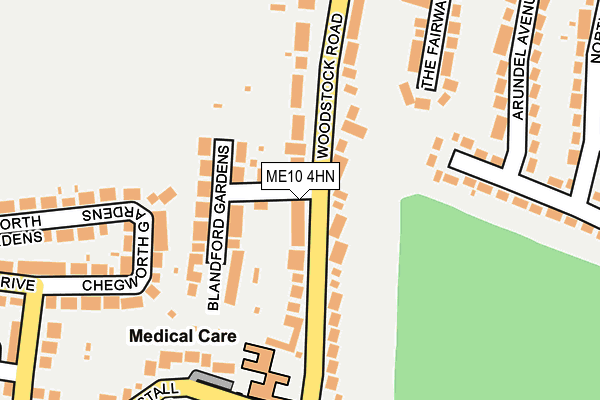 ME10 4HN map - OS OpenMap – Local (Ordnance Survey)