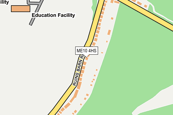 ME10 4HS map - OS OpenMap – Local (Ordnance Survey)
