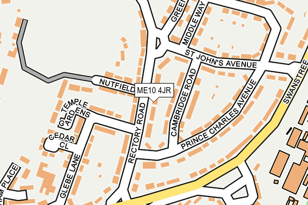ME10 4JR map - OS OpenMap – Local (Ordnance Survey)