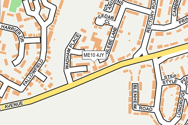 ME10 4JY map - OS OpenMap – Local (Ordnance Survey)