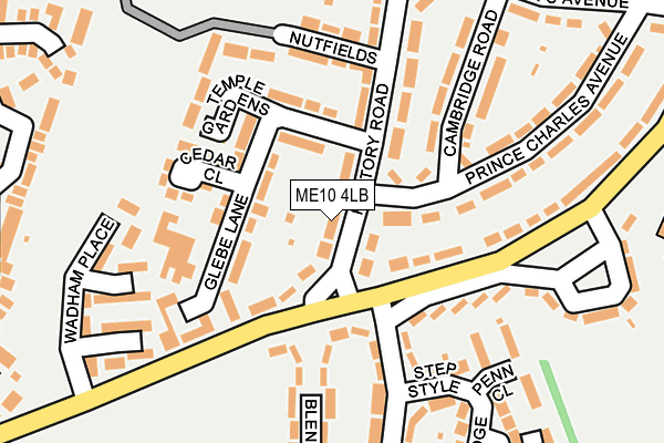 ME10 4LB map - OS OpenMap – Local (Ordnance Survey)
