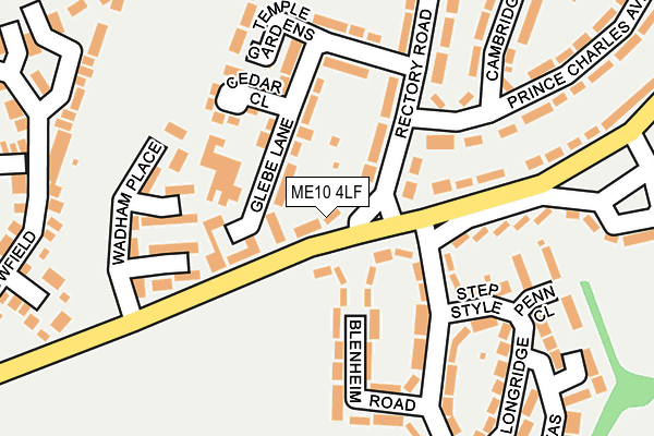 ME10 4LF map - OS OpenMap – Local (Ordnance Survey)