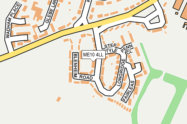 ME10 4LL map - OS OpenMap – Local (Ordnance Survey)