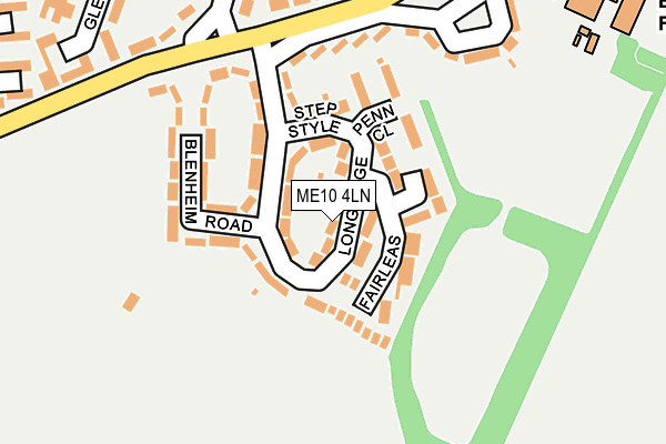 ME10 4LN map - OS OpenMap – Local (Ordnance Survey)