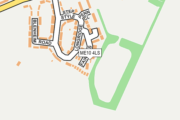 ME10 4LS map - OS OpenMap – Local (Ordnance Survey)