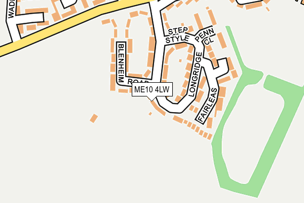 ME10 4LW map - OS OpenMap – Local (Ordnance Survey)