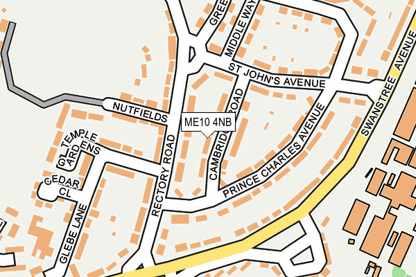 ME10 4NB map - OS OpenMap – Local (Ordnance Survey)