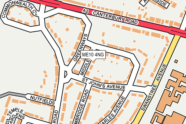 ME10 4NG map - OS OpenMap – Local (Ordnance Survey)