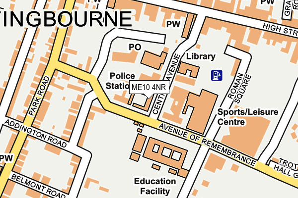 ME10 4NR map - OS OpenMap – Local (Ordnance Survey)