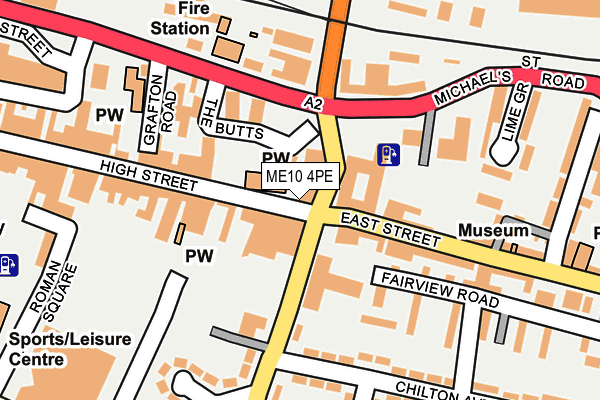 ME10 4PE map - OS OpenMap – Local (Ordnance Survey)