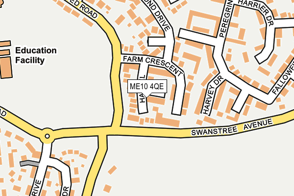 ME10 4QE map - OS OpenMap – Local (Ordnance Survey)