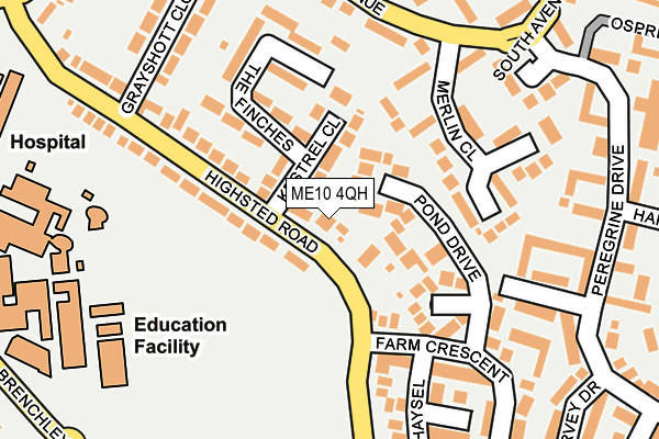 ME10 4QH map - OS OpenMap – Local (Ordnance Survey)