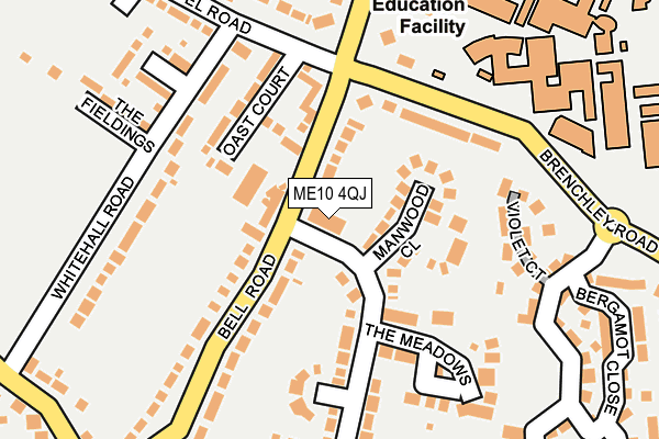 ME10 4QJ map - OS OpenMap – Local (Ordnance Survey)