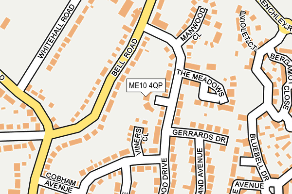 ME10 4QP map - OS OpenMap – Local (Ordnance Survey)