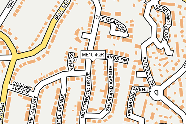 ME10 4QR map - OS OpenMap – Local (Ordnance Survey)