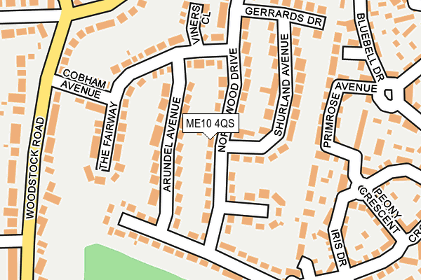 ME10 4QS map - OS OpenMap – Local (Ordnance Survey)