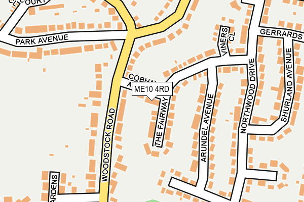 ME10 4RD map - OS OpenMap – Local (Ordnance Survey)