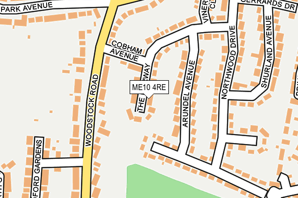 ME10 4RE map - OS OpenMap – Local (Ordnance Survey)
