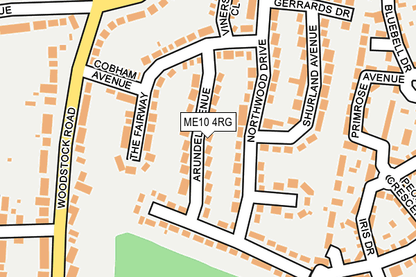 ME10 4RG map - OS OpenMap – Local (Ordnance Survey)