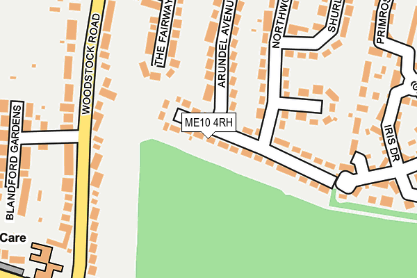 ME10 4RH map - OS OpenMap – Local (Ordnance Survey)