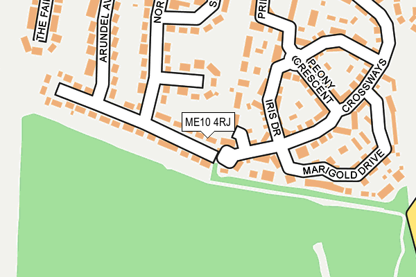 ME10 4RJ map - OS OpenMap – Local (Ordnance Survey)