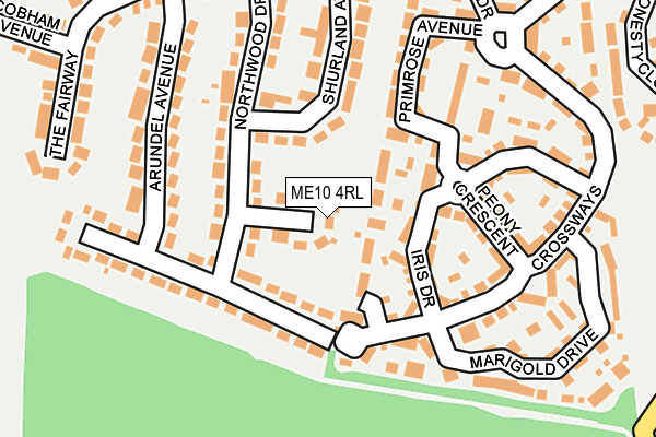 ME10 4RL map - OS OpenMap – Local (Ordnance Survey)