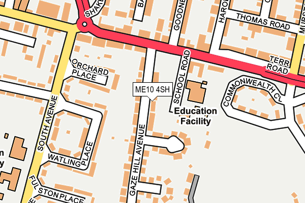 ME10 4SH map - OS OpenMap – Local (Ordnance Survey)