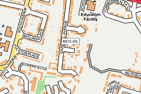 ME10 4SL map - OS OpenMap – Local (Ordnance Survey)