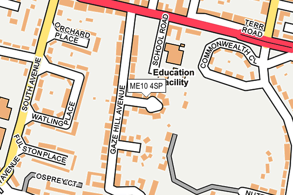 ME10 4SP map - OS OpenMap – Local (Ordnance Survey)