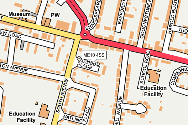 ME10 4SS map - OS OpenMap – Local (Ordnance Survey)