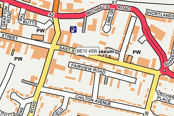 ME10 4SW map - OS OpenMap – Local (Ordnance Survey)