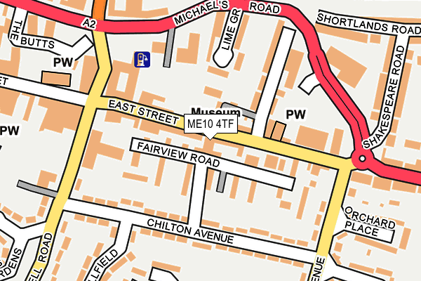 ME10 4TF map - OS OpenMap – Local (Ordnance Survey)
