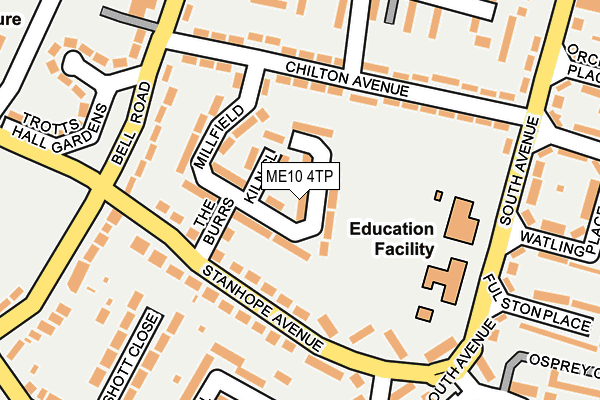 ME10 4TP map - OS OpenMap – Local (Ordnance Survey)