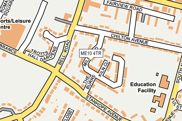 ME10 4TR map - OS OpenMap – Local (Ordnance Survey)