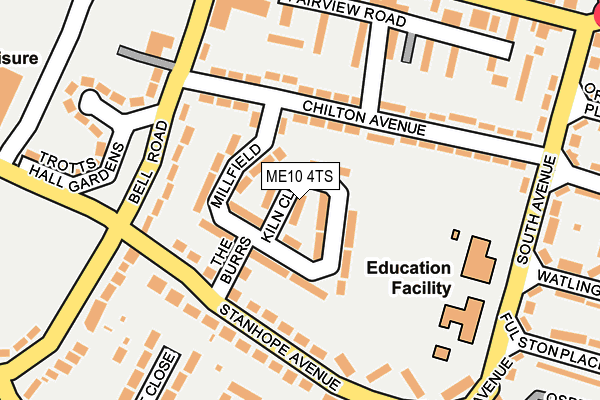 ME10 4TS map - OS OpenMap – Local (Ordnance Survey)