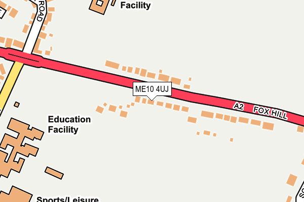 ME10 4UJ map - OS OpenMap – Local (Ordnance Survey)