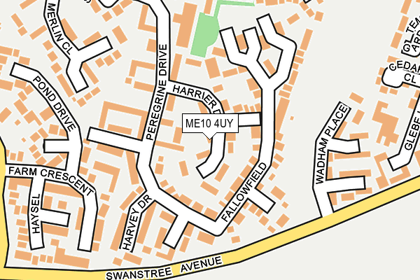 ME10 4UY map - OS OpenMap – Local (Ordnance Survey)