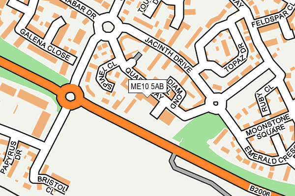 ME10 5AB map - OS OpenMap – Local (Ordnance Survey)