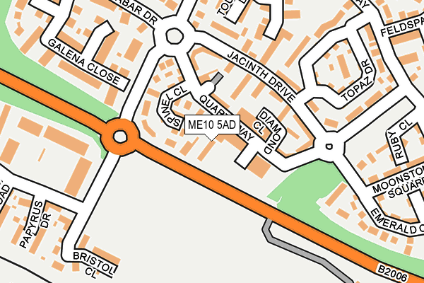 ME10 5AD map - OS OpenMap – Local (Ordnance Survey)